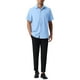 thumbnail image 2 of CAMISAS DE LINO PARA HOMBRE CORTAS DE MANGA, CON BOTONES, CASUAL, VERANO, HAWAIANAS, TALLA XL, AZUL, 2 of 5