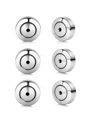 Earring Backs For Stud,4PCS Dics Earring Backs For Droopy Ears, Heavy  Earrings, Secure Pierced Locking Earring Lifters Replacements In White Gold  And