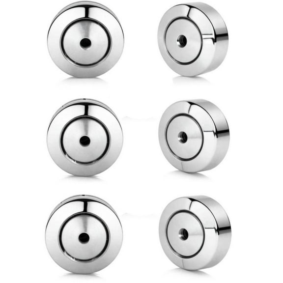 Earring Backs for Droopy Ears,6PCS Dics Earring Backs for Studs, Heavy Earrings, Secure Pierced Stainless Steel Earring Replacements, Large Heavy Earring Support Backs