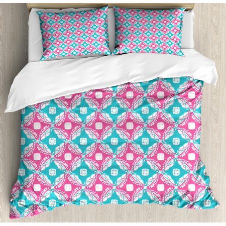 Abstract Duvet Cover Set Queen Size Vibrant Contemporary With