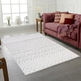 thumbnail image 1 of Aura Gray And White Area Rug 6'6"X9', 1 of 5
