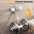 thumbnail image 5 of Broom Holder Mop Hanger, No punching required Broom Hanger Organizer, Broom Holder Wall Mountfor Bathroom, Kitchen, Office, Utility Room, Laundry Room, 1 Pcs, 7.48 Inches, 5 of 6