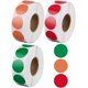 thumbnail image 1 of 3 rollos de etiquetas de papel redondas para impresora térmica directa de 3 colores, 19 mm, 1000 unidades por rollo para organización de direcciones de envío., 1 of 3