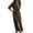 O258 Green, variant on Angala Women Dresses V Neck A Line Maxi Dresses Solid Long Sleeve Slit Flowy Fashion Bohemian Style Casual Casual Women Dresses Size L Black