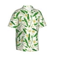 thumbnail image 2 of Haiem Tulips Flowers Printed Hawaiian Shirt for Men - Men’s Casual Beach Summer Shirts - Stretch Fabric with Modern Fit-Small, 2 of 9