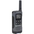 thumbnail image 3 of Radios Bidireccionales Motorola Talkabout T200 FRS/GMRS Pack de 2 Gris + Spray Desinfectante para Micrófono + 2 Paños de Microfibra Motorola, 3 of 7