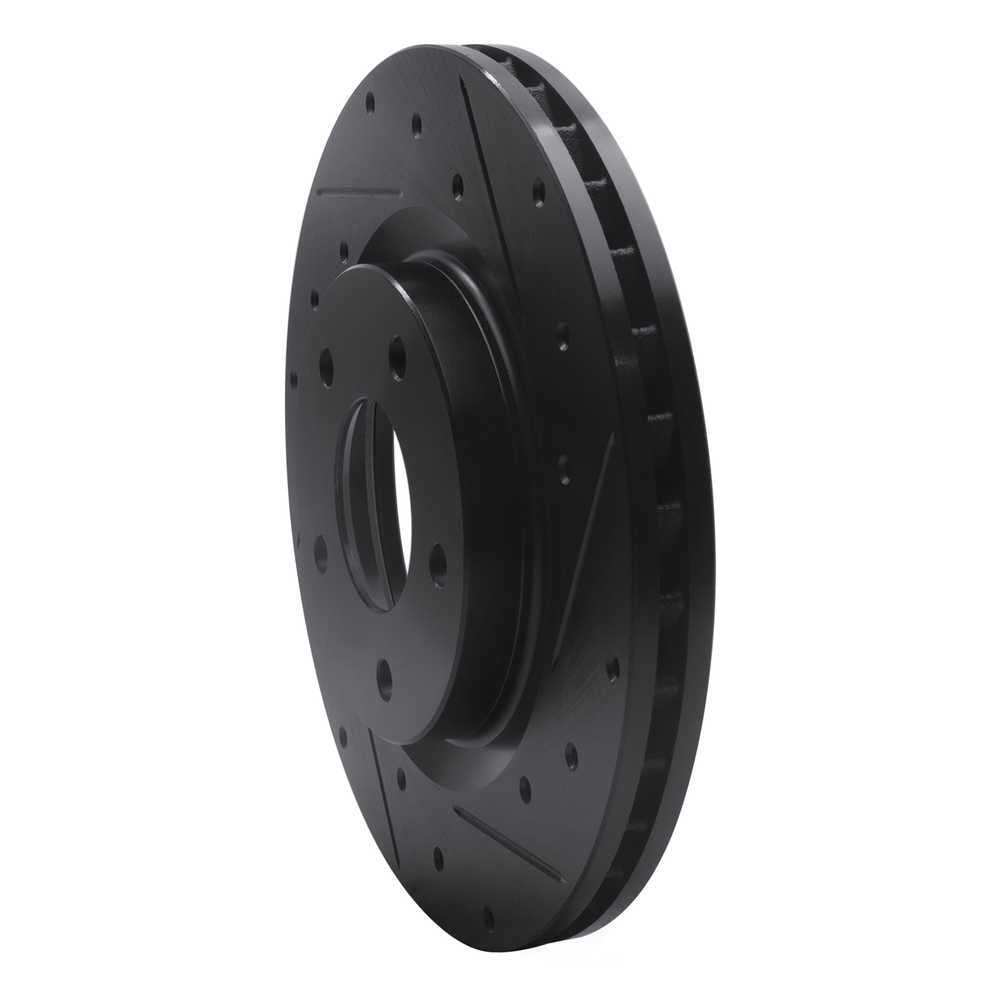 Dynamic Friction Company 633-39023R DFC Brake Rotor - Drilled And Slotted - Black
