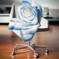 thumbnail image 1 of DESIGN ART Designart 'Perfect Fractal Flower in Light Blue' Floral Throw Blanket, 1 of 5