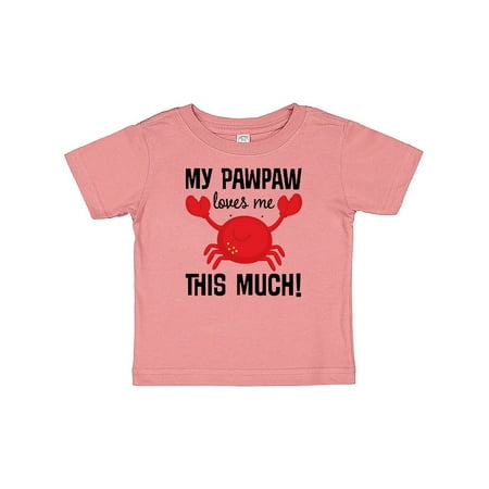 

Inktastic My PawPaw Loves Me gift Gift Baby Boy or Baby Girl T-Shirt
