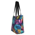 thumbnail image 2 of Hirioo Colorful Tropical Leaves for Women's Casual Shoulder Tote Bag Handbag For Women Work College Travel Business Shopping, 2 of 8