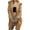 Khaki, variant on UYISJ Womens Chunky Cable Knit Long Cardigan Warm Open Front Sweaters Hooded Knitted Sweater Button Down Outerwear Coats M