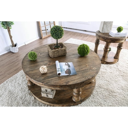 Furniture Of America Tanenbaum Rustic Antique Oak Round Coffee Table Furniture of America Tanenbaum Rustic Antique Oak Round Coffee Table - Furniture Of America Tanenbaum Rustic Antique Oak Round Coffee Table