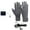 Z1-Gray, variant on Chuancc Battery Heated Gloves - Electric Hand Warmers for Men and Women, Indoor and Outdoor Use - Thermal Liners for Climbing, Hiking, Cycling in Winter Black L