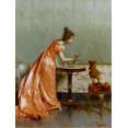 thumbnail image 1 of Póster Vintage clásico de chica de corte Vittorio Reggianini, pintura en lienzo, cuadros de pared, retrato de mujer elegante, decoración del hogar, 1 of 4