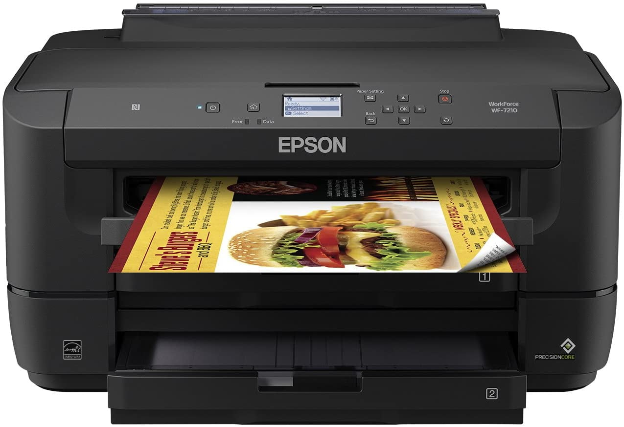 Epson Workforce Wf 7210 Wireless Color Inkjet 13 X 19 Wide Format Printer