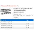 thumbnail image 2 of Head Bolt Set - Compatible with 1964 - 1973 Chevy Chevelle 1965 1966 1967 1968 1969 1970 1971 1972, 2 of 2