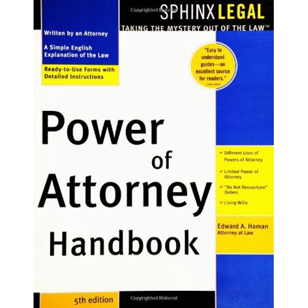 Pre-Owned Power of Attorney Handbook, 5e (Paperback 9781572483880) by Edward A Haman
