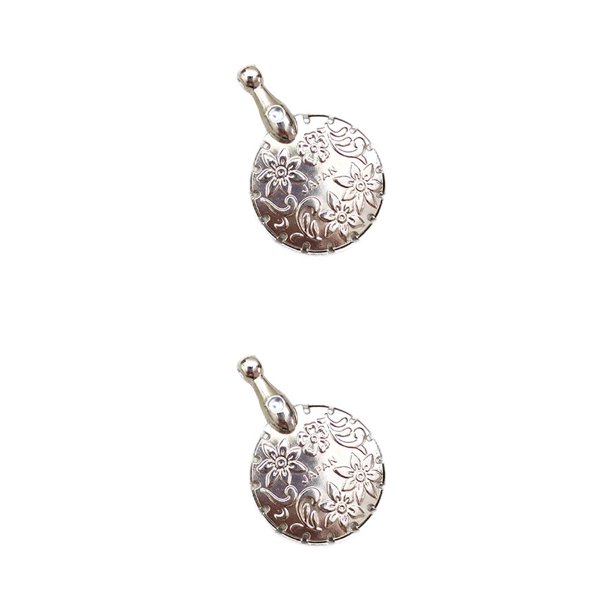Cateissary Herramienta de recorte de hilo de Metal, recortadora de hilo, herramienta de costura portátil para principiantes, adultos, artesanos, regalos, Plata 2piezas Cateissary CBP212487