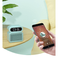 thumbnail image 3 of FM Clock Radio with Bluetooth Speaker, Wake to Alarm or Radio, Easy to Read LED White Display, Simple to Use, Easy to Read(Blue), 3 of 5