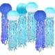 thumbnail image 1 of 6 paquetes de linternas de papel de medusas colgantes con deseos de sirena, linterna con degradado, azul cielo, azul océano, suministros para fiestas temáticas, ideal para decoraciones de cu, 1 of 5