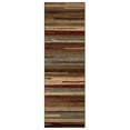 thumbnail image 2 of Modern Stripe Abstract Indoor Runner, 2' 7" x 8, Maroon, 2 of 4