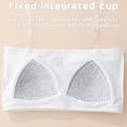 thumbnail image 6 of Uobin Girls' Training Bra Seamless Wire-Free Anti- Camisole with Invisible Clear Thin Straps Breathable Training Underwear for 12-15Y, 6 of 6