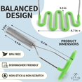 thumbnail image 3 of Zulay Kitchen Durable Premium Silicone Potato Masher Kitchen Tool Light Green, 3 of 5