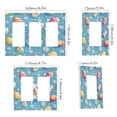 thumbnail image 2 of Yayeee Rocker Switch Wall Plate 2-Gang 4.7"x4.6" Home Decorative Outlet Cover, Easter Bunny Pattern, 2 of 6