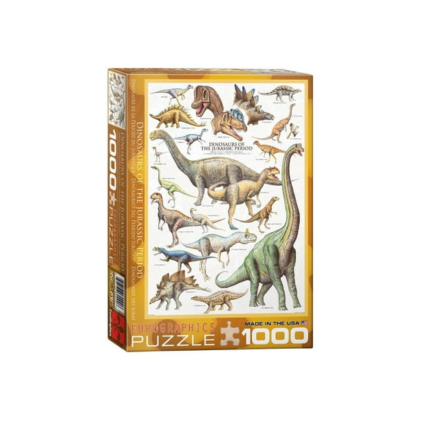 EurographicsPuzzles Natural History - Dinosaures - Période Jurassique - puzzle - 1000 Pièces