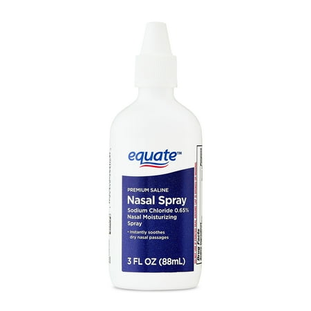 Equate Premium Saline Nasal Liquid Mist Spray, 3 fl oz