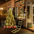 thumbnail image 4 of Escalera de escalada de Papá Noel de 3 m, luz cálida, decoración navideña 2024 para el hogar, jardín al aire libre, adorno para árbol de Navidad, regalo de Año Nuevo, 4 of 5