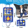 thumbnail image 6 of LINXUXIE Toddler Busy Board, Sensory Montessori Educational Activities for Learning Fine Motor Skills, Birthday Gifts for Kids 3-5 5-8 8-12 Year Old, 6 of 7
