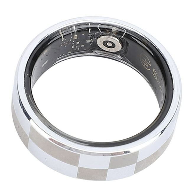 Smart Health Ring, Fitness Tracker Smart Ring Step Counter Skin Friendly Multiple Sports Modes Aluminum Alloy for Men for Running