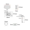 thumbnail image 2 of OULII 4Pcs Ukulele Tuning Pegs Keys Nickel Metal with Plastic Round Button for Ukulele, 2 of 8