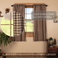 thumbnail image 4 of VHC Brands Rustic & Lodge Farmhouse Window Rory Short Curtain Panel Pair, 63x36, Chocolate Brown, 4 of 5