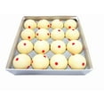 thumbnail image 4 of Ensemble de Boules de Billard de Style Américain de Qualité Professionnelle 57,2 mm - 16 Couleurs Vibrantes avec Design à Pois Rouges, Construction en Cristal de Snooker Premium, Boule de Queue à Pois Bleus, Grande Taille pour un Jeu Amélioré, Durable, 4 of 6
