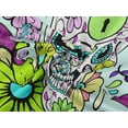 thumbnail image 6 of oneOone Rayon Mint Fabric Floral & Skull Quilting Supplies Print Sewing Fabric By The Yard 56 Inch Wide, 6 of 6