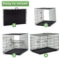 thumbnail image 4 of ZHOUB 36 Inch Dog Crates for Small Medium Dogs Folding Mental Wire Crates Dog Kennels Outdoor and Indoor Pet Dog Cage Crate with Double-Door,Divider Panel, Removable Tray and Handle,Blue-48''-black, 4 of 14