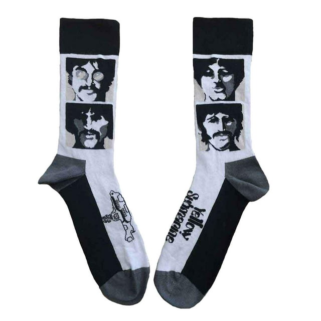 The Beatles Adult Sea Of Science Faces Ankle Socks