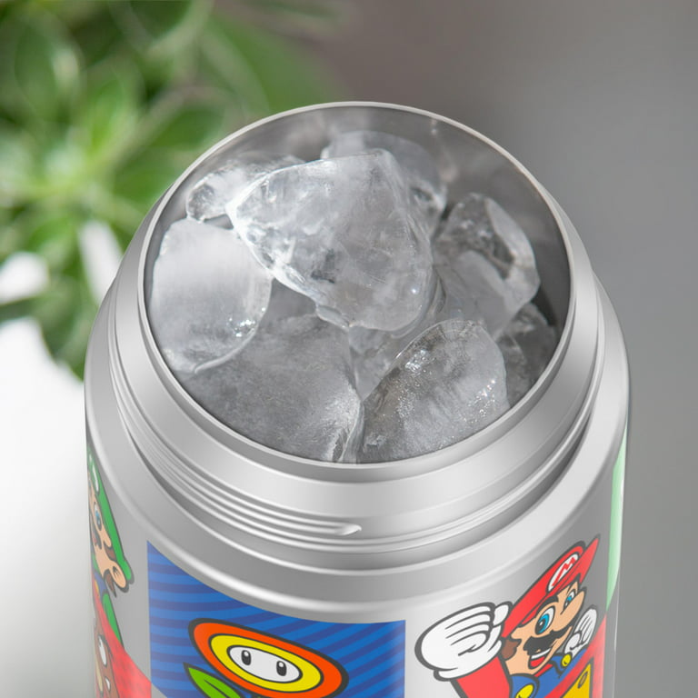 Super Mario Bros Tumbler Thermo Bottle Large Capacity Cute Cartoon  Stainless Steel Thermal Water Bottle Cold and Hot Thermos Cup - AliExpress