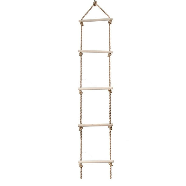 Rope Ladder With 6 Wooden Rungs Rope Ladder Climbing Ladder Swing 