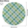 thumbnail image 2 of Coolnut 60"x60" Round Tablecloth, Green Blue Plaid Modern Table Cover for Home Decoration Washable Table Cloth for Dinner Picnic, 2 of 5