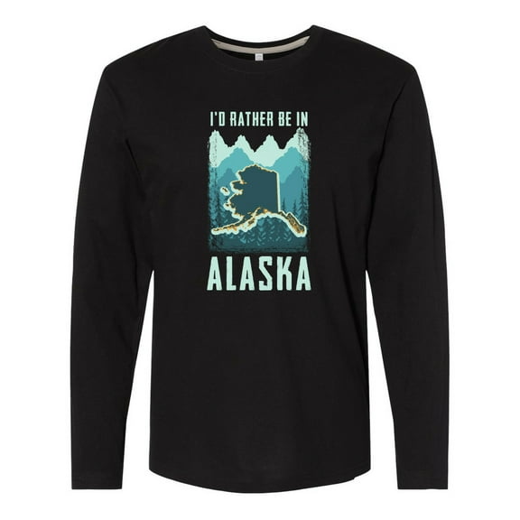 Inktastic Alaskan Rather Be in Alaska Long Sleeve T-Shirt
