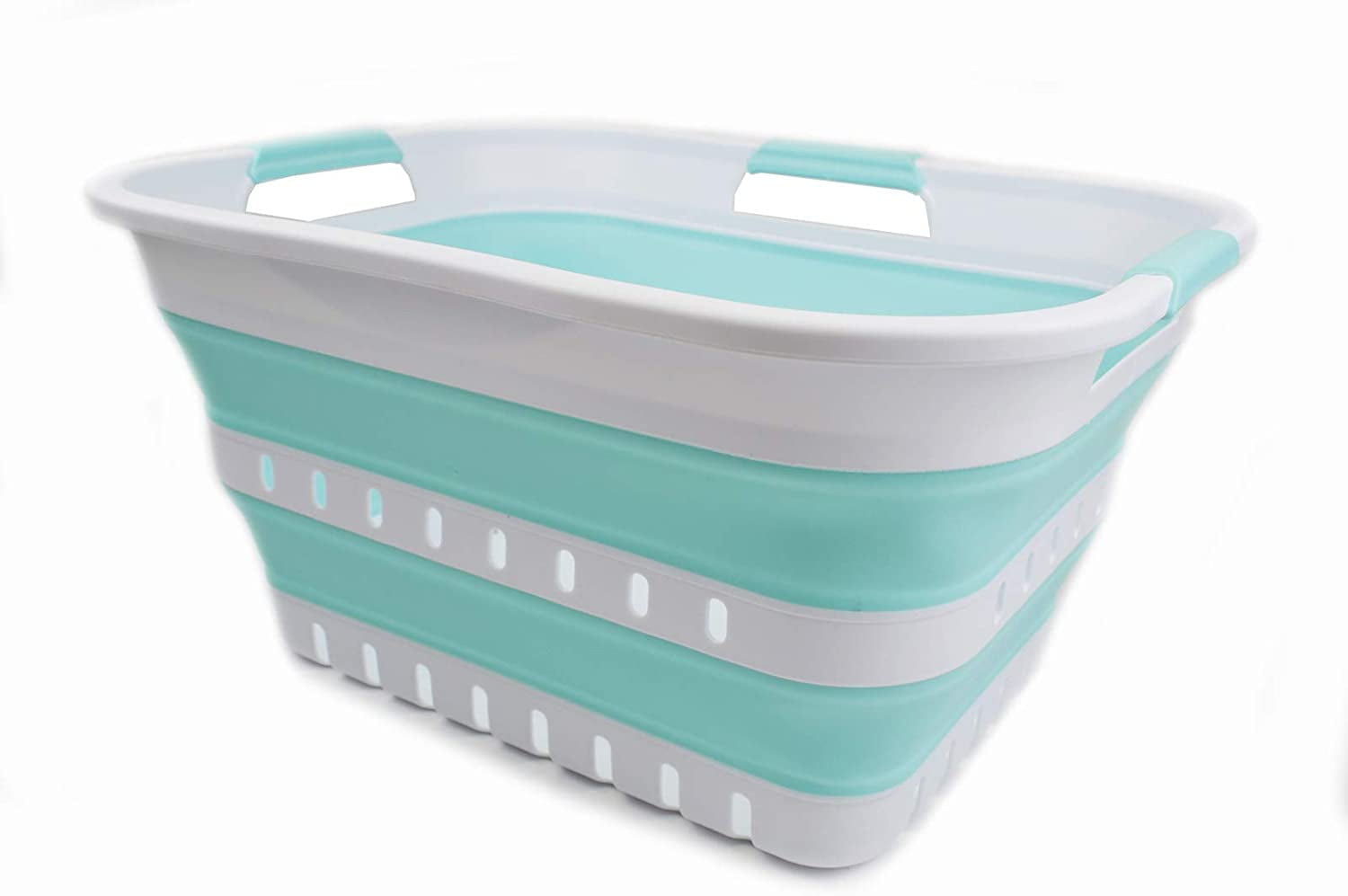 Silicone Collapsible Laundry Basket Folding Cloth Washing Pop Up Storage Bin 10L 