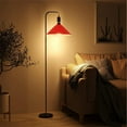 thumbnail image 6 of FSLiving 4-Packs 11.8" E26 to E26 Screw-in Red LampShade Industrial Replacement, Iron Rustic Cone Shape Cover, DIY Torchiere Shade Decorative for Kitchen Ceiling Pendants Table Lamp Wall Sconce, 6 of 7