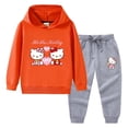 thumbnail image 3 of Hello Kitty-suéter con capucha para niña, suéter informal, pantalones, traje de manga larga cómodo de algodón de dos piezas, novedad, 3 of 5