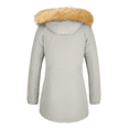 thumbnail image 6 of WenVen Women's Plus Size Coat Winter Puffer Jacket Hooded Windproof Jacket Gray 3XL, 6 of 6