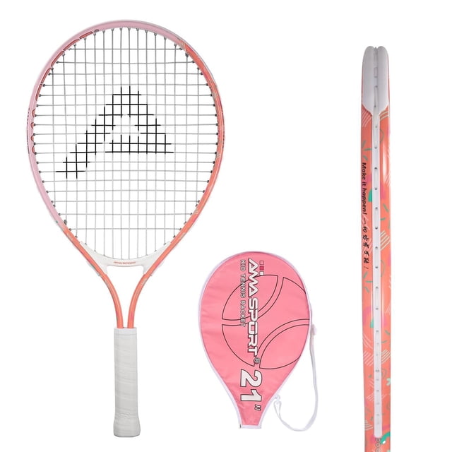 Raqueta de Tenis AMA SPORT Infantil Multicolor con Correa de Hombro de Nailon 420D para Niñas y Niño