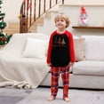 thumbnail image 2 of Odeerbi Christmas Pajamas for Family Plaid Holiday Long Sleeve Family Christmas Pajamas Matching Sets Kids Fashion Christmas Set Plaid Print Two-piece Sleepwear PJs Set Black, 2 of 9