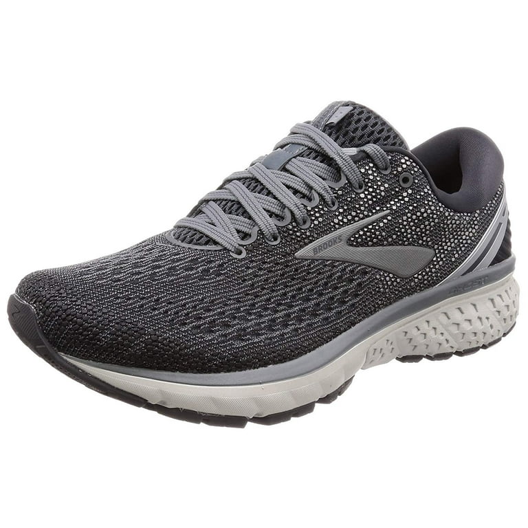 Brooks Men s Ghost 11 Ebony Grey Silver 12.5 D US Walmart
